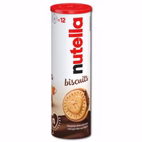 Ferrero Nutella Biscuits 12er, Nussnugatcreme, 166g Rolle Ferrero Nutella Biscuits 12er, Nussnugatcreme, 166g Rolle Bild 1