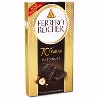Ferrero Rocher Kakao 70%, Bitterschokolade, 90g Tafel Ferrero Rocher Kakao 70%, Bitterschokolade, 90g Tafel Bild 1