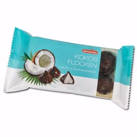Schluckwerder Kokosflocken, Schokolade, 200g Packung Schluckwerder Kokosflocken, Schokolade, 200g Packung Bild 1