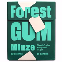 Forest Gum Minze, plastikfreies Kaugummi, 20g Packung Forest Gum Minze, plastikfreies Kaugummi, 20g Packung Bild 1