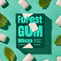 Forest Gum Minze, plastikfreies Kaugummi, 20g Packung Forest Gum Minze, plastikfreies Kaugummi, 20g Packung Bild 4