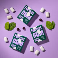 Forest Gum Cassis Minze, plastikfreies Kaugummi, 20g Packung Forest Gum Cassis Minze, plastikfreies Kaugummi, 20g Packung Bild 4