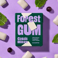 Forest Gum Cassis Minze, plastikfreies Kaugummi, 20g Packung Forest Gum Cassis Minze, plastikfreies Kaugummi, 20g Packung Bild 3