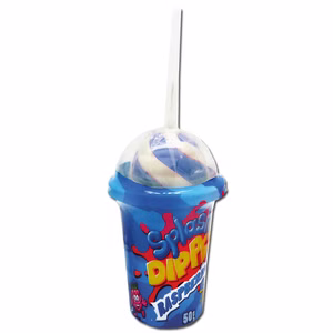 Splash Dipper Lutscher mit saurem Pulver-Dip 50g Packung Splash Dipper Lutscher mit saurem Pulver-Dip 50g Packung Bild 1