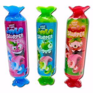 Sour Slurper, Lutscher, 50g Packung Sour Slurper, Lutscher, 50g Packung Bild 1