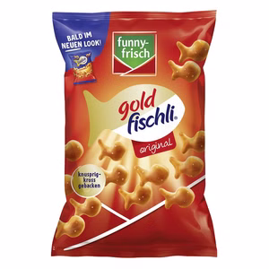 Funny Frisch Goldfischli Original, Knabberartikel, 100g Beutel Funny Frisch Goldfischli Original, Knabberartikel, 100g Beutel Bild 1