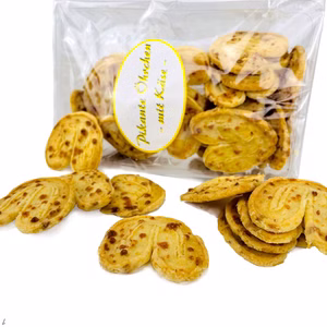 Pikante Käseöhrchen, Gebäck, 125g Packung Bild 1