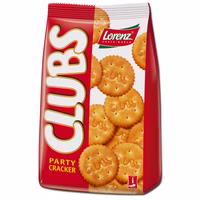 Lorenz Party Clubs Cracker, Gebäck, 200g Beutel Lorenz Party Clubs Cracker, Gebäck, 200g Beutel Bild 1