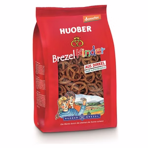 Huober Bio Mini Brezel aus Dinkel, Salzgebäck, Demeter, 125g Beutel Bild 1