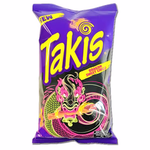 Takis Dragon Sweet Chilli, scharfe Chips, 100g Beutel Bild 1