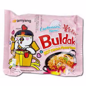 Samyang Buldak Hot Chicken Carbonara, Ramen, 130g Packung Bild 1