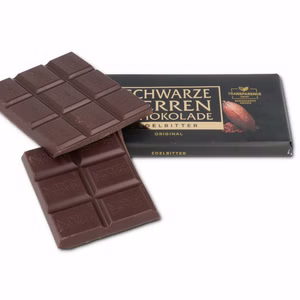 Schwarze Herren Schokolade 100g Tafel Bild 1