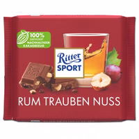 Ritter Sport Rum Trauben Nuss, Schokolade, 100g Tafel Ritter Sport Rum Trauben Nuss, Schokolade, 100g Tafel Bild 1