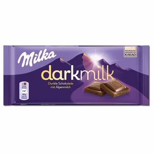 Milka Dark Milk Dunkle Alpenmilch Schokolade, 85g Tafel Milka Dark Milk Dunkle Alpenmilch Schokolade, 85g Tafel Bild 1