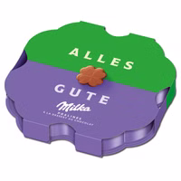 Milka Alles Gute Pralinen, Schokolade, 44g Packung Milka Alles Gute Pralinen, Schokolade, 44g Packung Bild 1