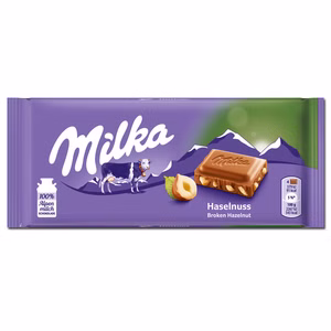 Milka Haselnuss Schokolade 90g Tafel Milka Haselnuss Schokolade 90g Tafel Bild 1