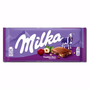 Milka Trauben-Nuss Schokolade 90g Tafel Milka Trauben-Nuss Schokolade 90g Tafel Bild 1