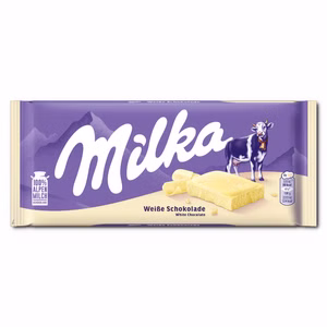 Milka Weiße Schokolade 90g Tafel Milka Weiße Schokolade 90g Tafel Bild 1