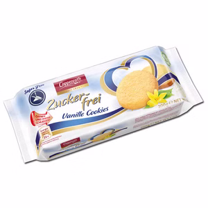 Coppenrath Vanille Cookies zuckerfrei, Kekse, 200g Packung Coppenrath Vanille Cookies zuckerfrei, Kekse, 200g Packung Bild 1