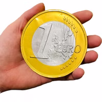 Große Milch-Schokoladen Euro-Münzen Taler 10cm 58g Taler Große Milch-Schokoladen Euro-Münzen Taler 10cm 58g Taler Bild 1