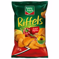 Funny Frisch Riffels Chili Paprika Chips 150g Beutel Funny Frisch Riffels Chili Paprika Chips 150g Beutel Bild 1