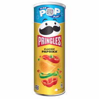 Pringles Paprika, Chips, 185g Dose Pringles Paprika, Chips, 185g Dose Bild 1