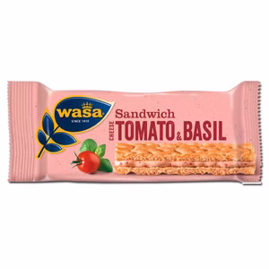 Wasa Sandwich Käse Tomate Basilikum, Knäckebrot 40g Riegel Bild 1