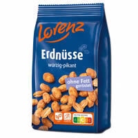 Lorenz Erdnüsse würzig pikant 150g Beutel Lorenz Erdnüsse würzig pikant 150g Beutel Bild 1