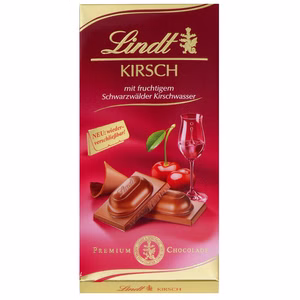Lindt Kirsch Schokolade 100g Tafel Lindt Kirsch Schokolade 100g Tafel Bild 1