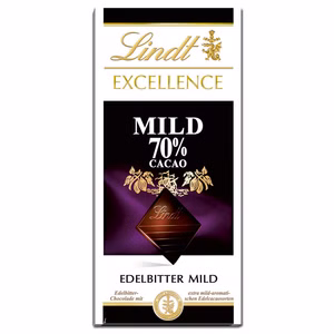 Lindt Excellence Mild 70% Cacao, Schokolade, 100g Tafel Lindt Excellence Mild 70% Cacao, Schokolade, 100g Tafel Bild 1