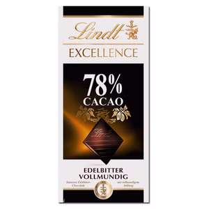 Lindt Excellence 78 % Edelbitter, 100g Tafel Lindt Excellence 78 % Edelbitter, 100g Tafel Bild 1