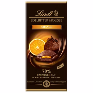 Lindt Edelbitter Mousse Orange, Schokolade, 150g Tafel Lindt Edelbitter Mousse Orange, Schokolade, 150g Tafel Bild 1