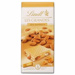 Lindt Les Grandes Amandes Blanc, Schokolade, 150g Tafel Lindt Les Grandes Amandes Blanc, Schokolade, 150g Tafel Bild 1