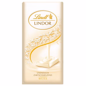 Lindt Lindor weiße Schokolade 100g Tafel Bild 1