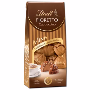 Lindt Fioretto Minis Cappuccino, Pralinen, 115g Packung Lindt Fioretto Minis Cappuccino, Pralinen, 115g Packung Bild 1