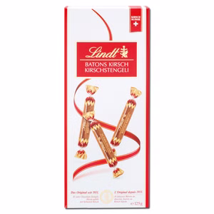 Lindt Kirsch-Stengeli, Schokoladen-Sticks, 125g Packung Lindt Kirsch-Stengeli, Schokoladen-Sticks, 125g Packung Bild 1