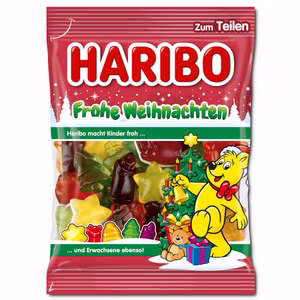 Haribo Frohe Weihnachten, Fruchtgummi, 200g Beutel Haribo Frohe Weihnachten, Fruchtgummi, 200g Beutel Bild 1