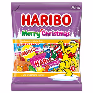 Haribo Christmas Minis, Fruchtgummi, 250g Beutel Haribo Christmas Minis, Fruchtgummi, 250g Beutel Bild 1