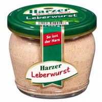 Harzer Leberwurst, Brotaufstrich, 200g Glas Harzer Leberwurst, Brotaufstrich, 200g Glas Bild 1