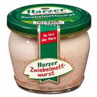 Harzer Zwiebelmettwurst, Brotaufstrich, 200g Glas Harzer Zwiebelmettwurst, Brotaufstrich, 200g Glas Bild 1