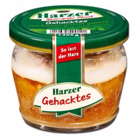 Harzer Gehacktes, Wurst, Brotaufstrich, 200g Glas Harzer Gehacktes, Wurst, Brotaufstrich, 200g Glas Bild 1