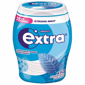 Wrigleys Extra Strong Mint, Kaugummi, 70g Dose Wrigleys Extra Strong Mint, Kaugummi, 70g Dose Bild 1