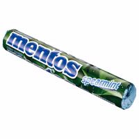 Mentos Spearmint, Kau-Bonbon, Dragee, 38g Rolle Mentos Spearmint, Kau-Bonbon, Dragee, 38g Rolle Bild 1