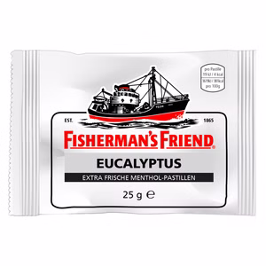 Fishermans Friend Eucalyptus, Original, Pastillen 25g Beutel Fishermans Friend Eucalyptus, Original, Pastillen 25g Beutel Bild 1