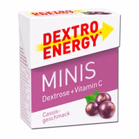 Dextro Energy Minis Johannisbeere, Traubenzucker, 50g Packung Dextro Energy Minis Johannisbeere, Traubenzucker, 50g Packung Bild 1