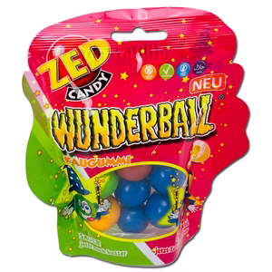 Wunderball Original & Sauer, Kaugummi, 71g Beutel Bild 1