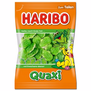 Haribo Quaxi, Frösche, Fruchtgummi, 175g Beutel Haribo Quaxi, Frösche, Fruchtgummi, 175g Beutel Bild 1