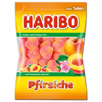 Haribo Pfirsiche, Fruchtgummi sauer, 175g Beutel Haribo Pfirsiche, Fruchtgummi sauer, 175g Beutel Bild 1