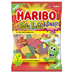 Haribo Pasta Frutta sauer, Fruchtgummi, 160g Beutel Haribo Pasta Frutta sauer, Fruchtgummi, 160g Beutel Bild 1