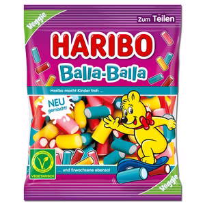 Haribo Balla Balla Fruchtgummi, Konfekt, 160g Beutel Haribo Balla Balla Fruchtgummi, Konfekt, 160g Beutel Bild 1